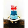 Fire Truck Acrylic  Cake Topper - Aston Blue