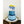 Personalised Bulldozer Acrylic Cake Topper - Aston Blue