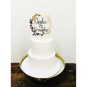 Personalised Cake topper - Aston Blue