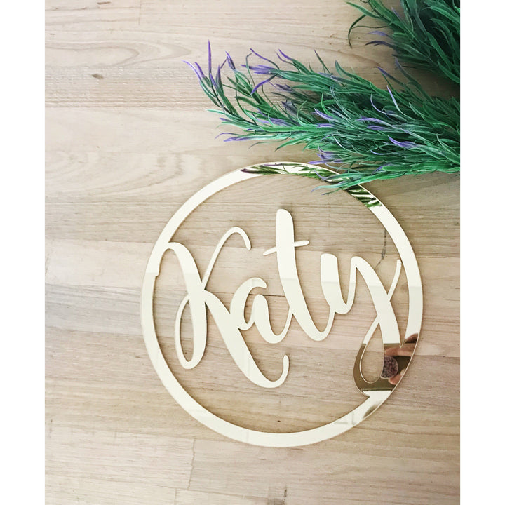 Name Plaque - Aston Blue