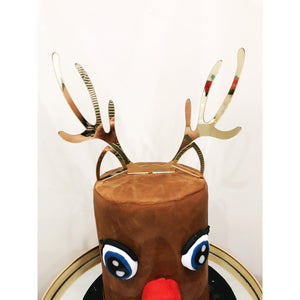 Reindeer Antlers Cake Topper - Aston Blue