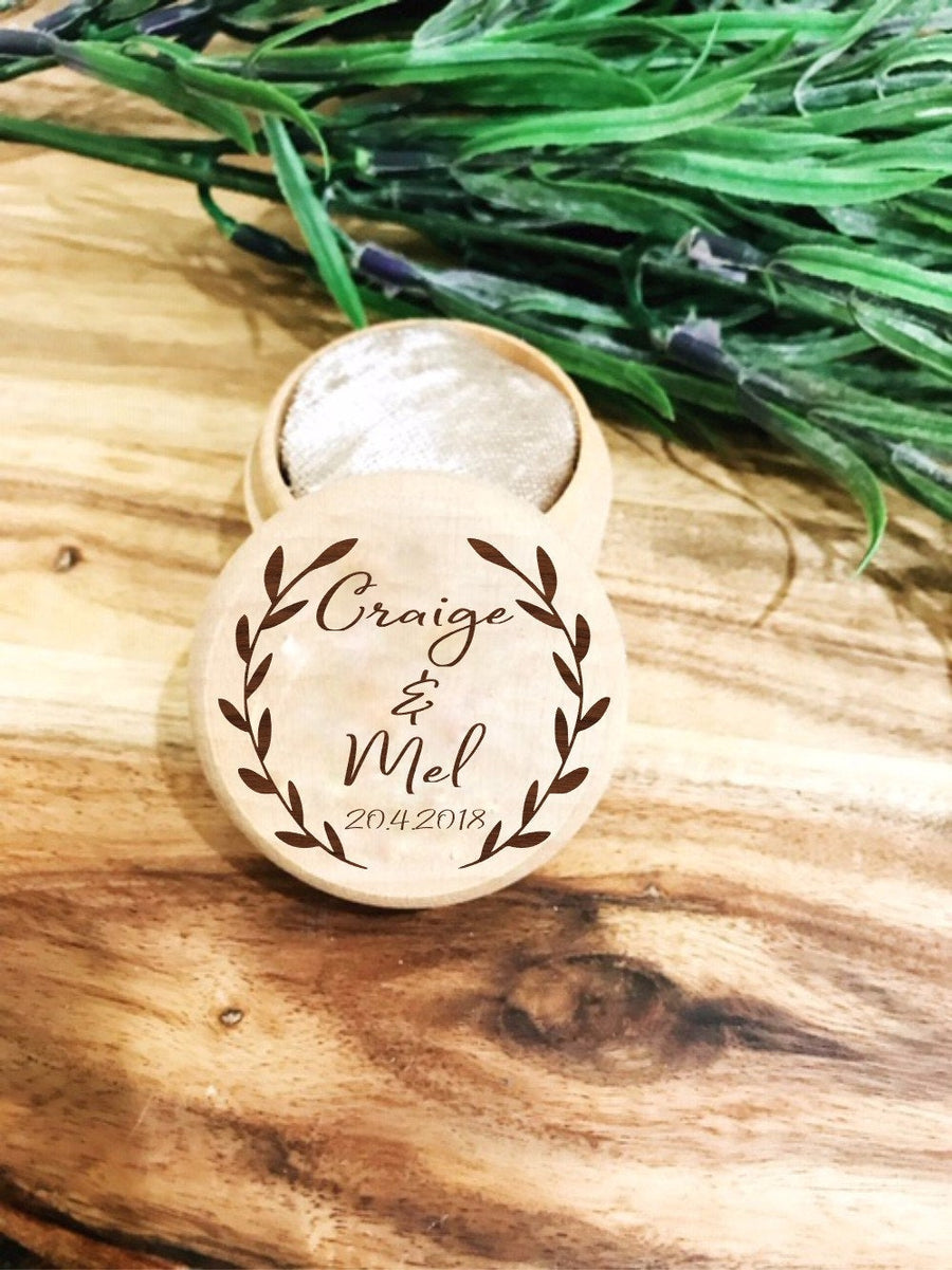 Personalised Ring Box - Aston Blue