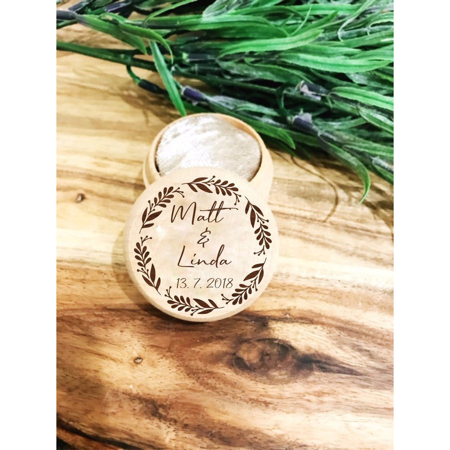 Personalised Ring Box - Aston Blue