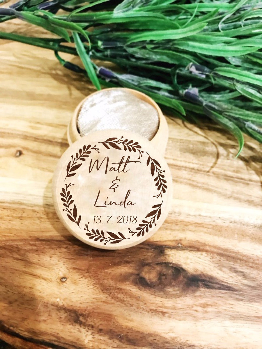 Personalised Ring Box - Aston Blue
