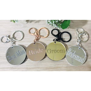 Personalised Engraved Key Ring - Aston Blue