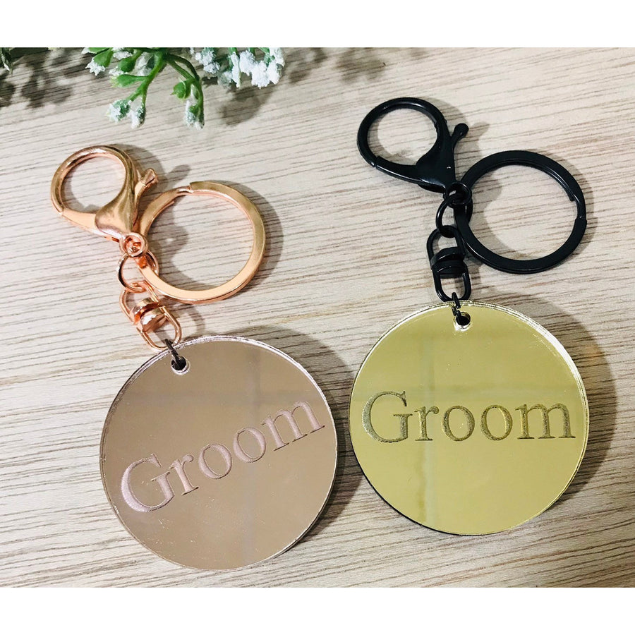 Groom Key Ring - Aston Blue