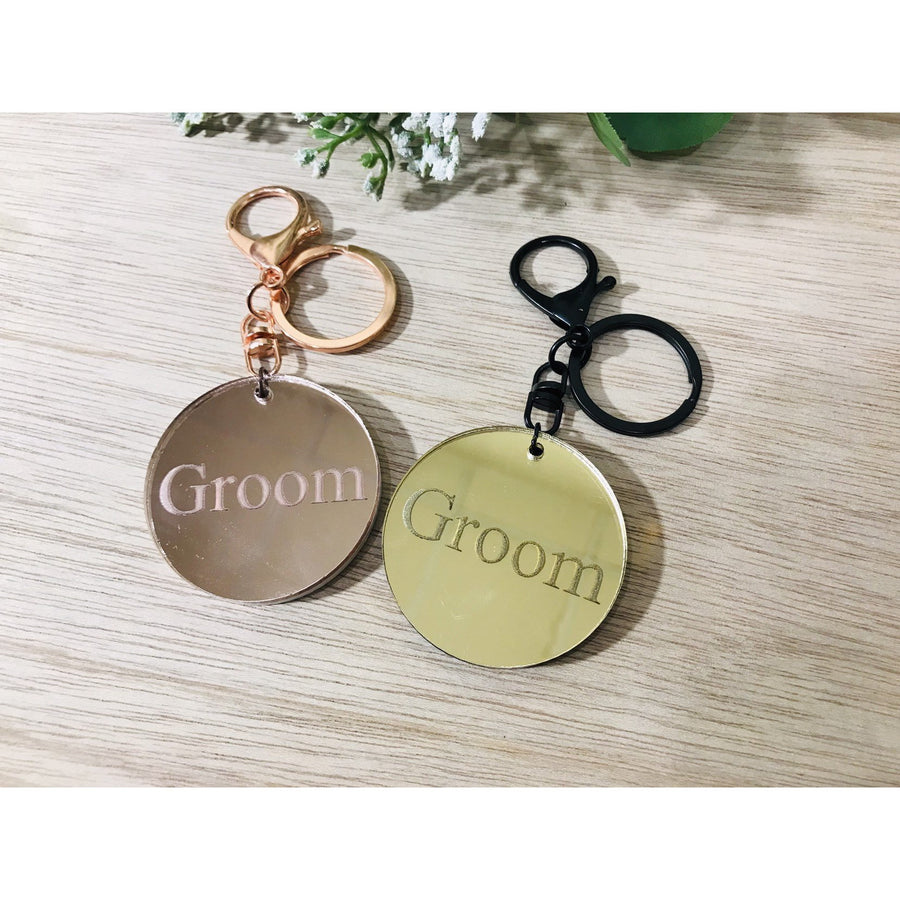 Groom Key Ring - Aston Blue