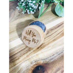 Will you marry me Ring Box - Aston Blue