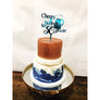 Cheers and Beers to 30 years Cake Topper - Aston Blue