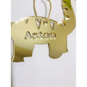Personalised Christmas Bauble - Aston Blue