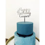 Happy Birthday Cake Topper - Aston Blue