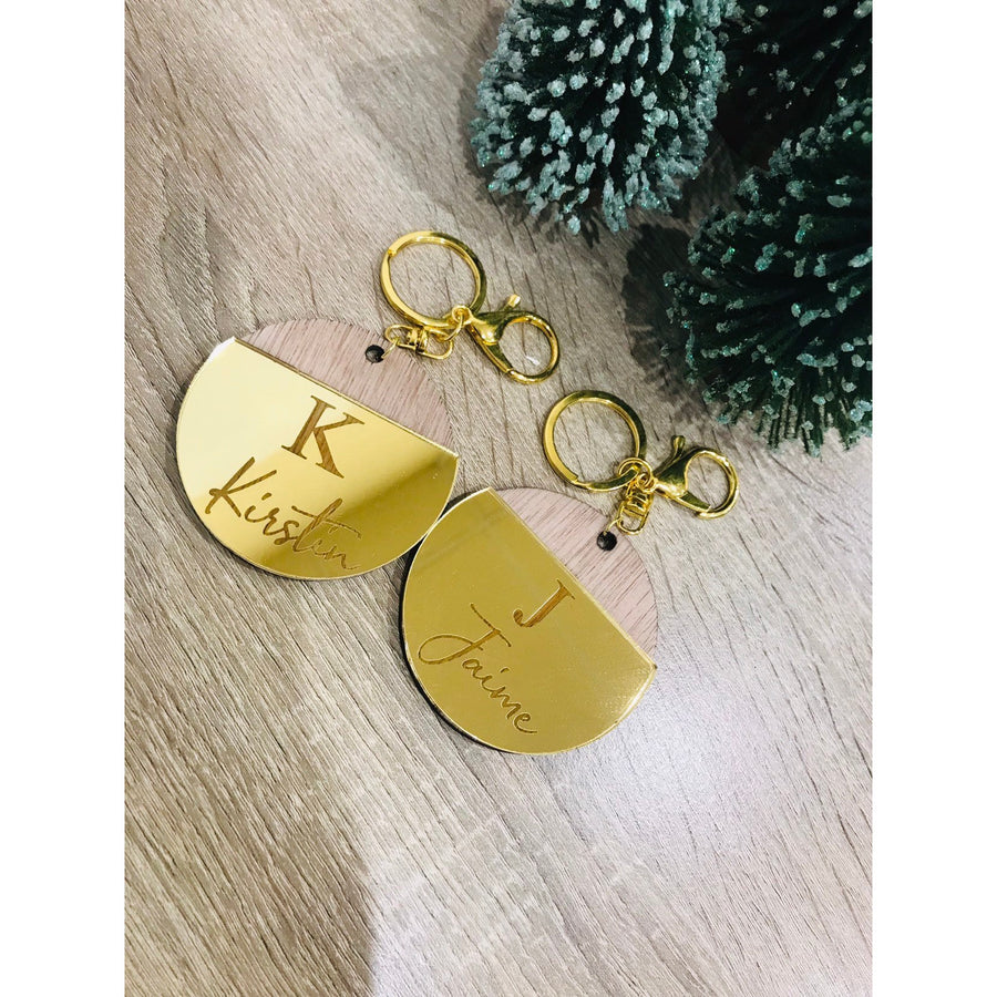 Personalised Engraved Key Ring - Aston Blue