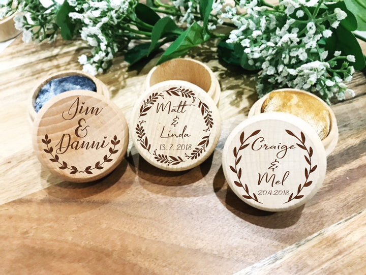 Personalised Ring Box - Aston Blue