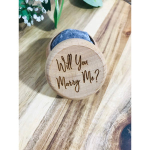 Will you marry me Ring Box - Aston Blue