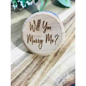 Will you marry me Ring Box - Aston Blue