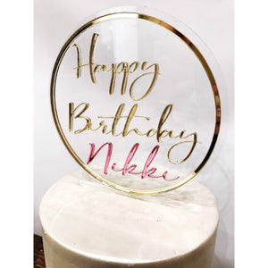 Personalised Cake topper - Aston Blue
