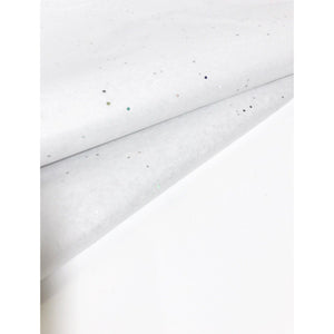 White Glitter Tissue Paper Sheets - Aston Blue