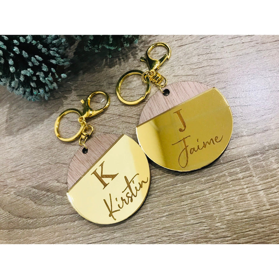 Personalised Engraved Key Ring - Aston Blue