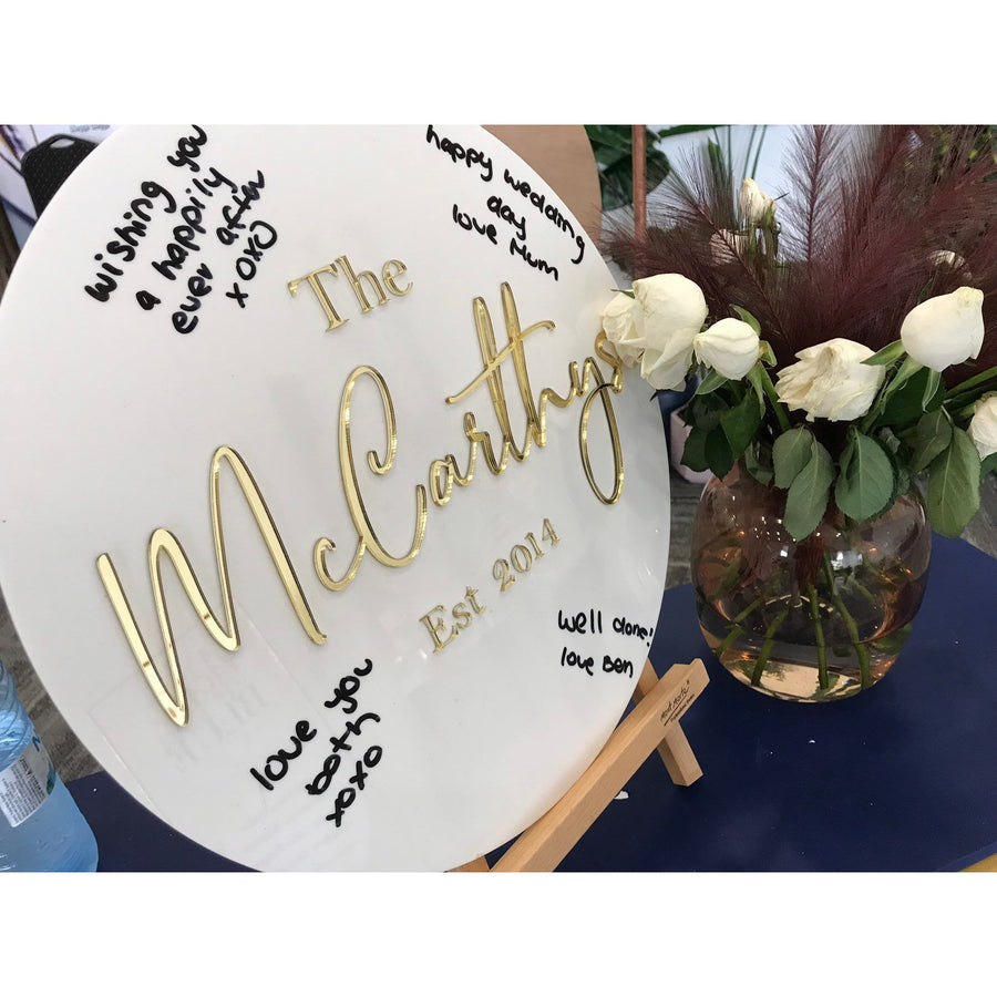 Wedding Guest Board - Aston Blue