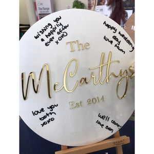 Wedding Guest Board - Aston Blue