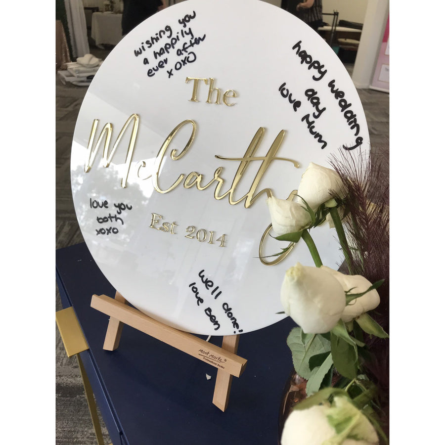 Wedding Guest Board - Aston Blue