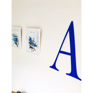 60 cm Initial Plaque - Aston Blue