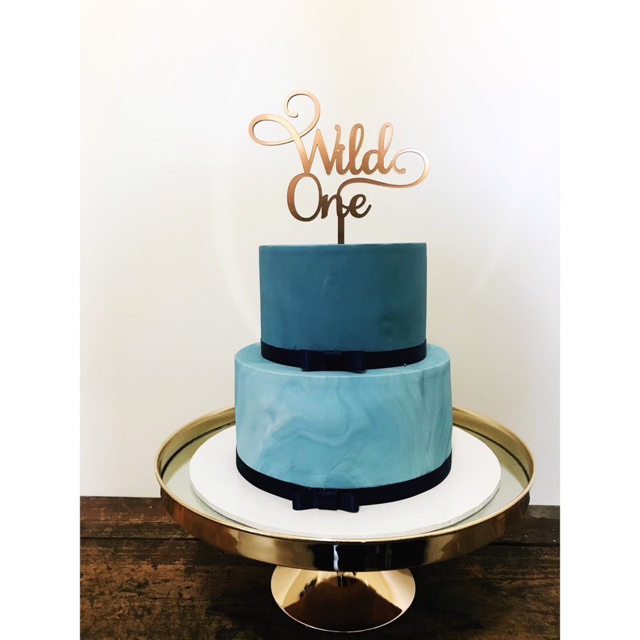 Wild One Cake Topper - Aston Blue