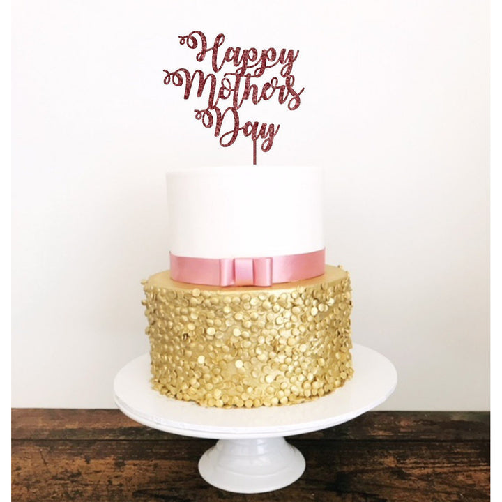 Happy Mothers Day Acrylic Cake topper - Aston Blue