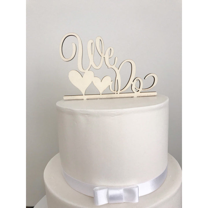 We Do Cake Topper - Aston Blue