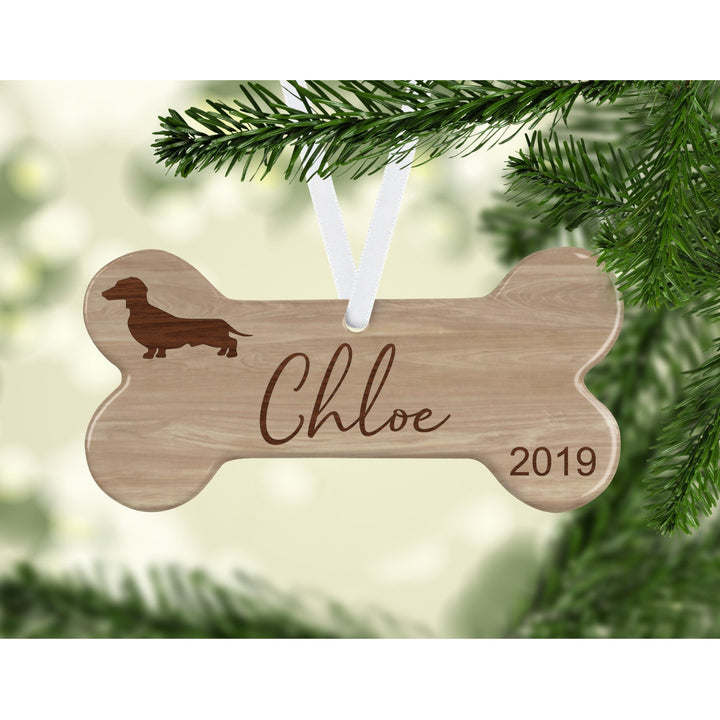 Dachshund Dogs Ornament - Aston Blue