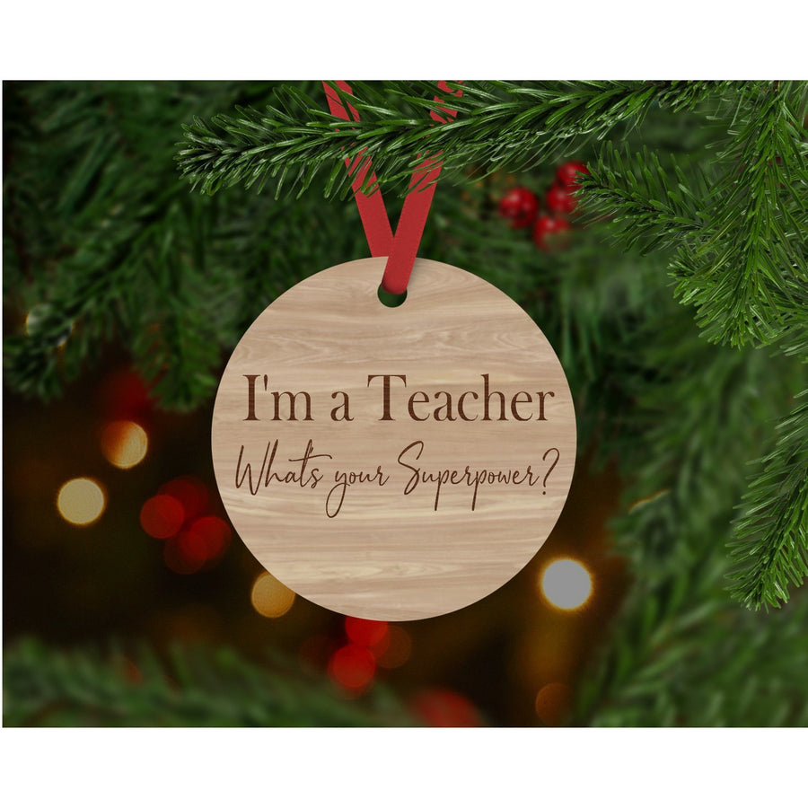 Teacher Ornament - Aston Blue