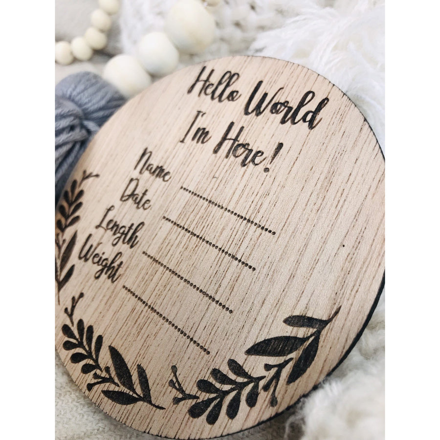 Birth Announcement Sign - Aston Blue