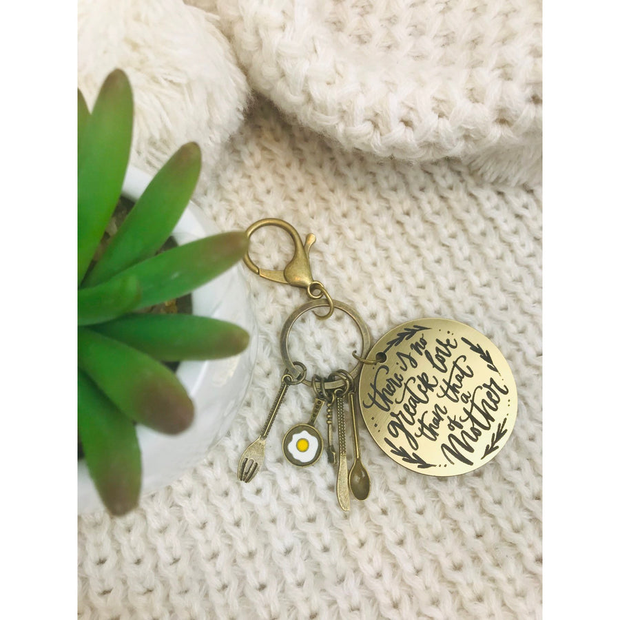 There is no greater love Key Ring - Aston Blue