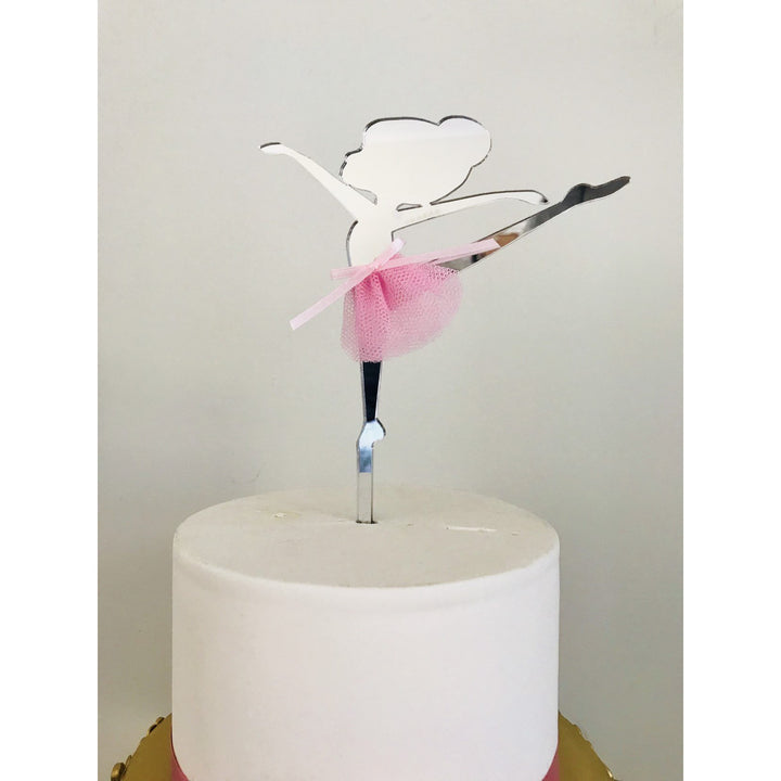 Ballerina Acrylic Cake Topper - Aston Blue