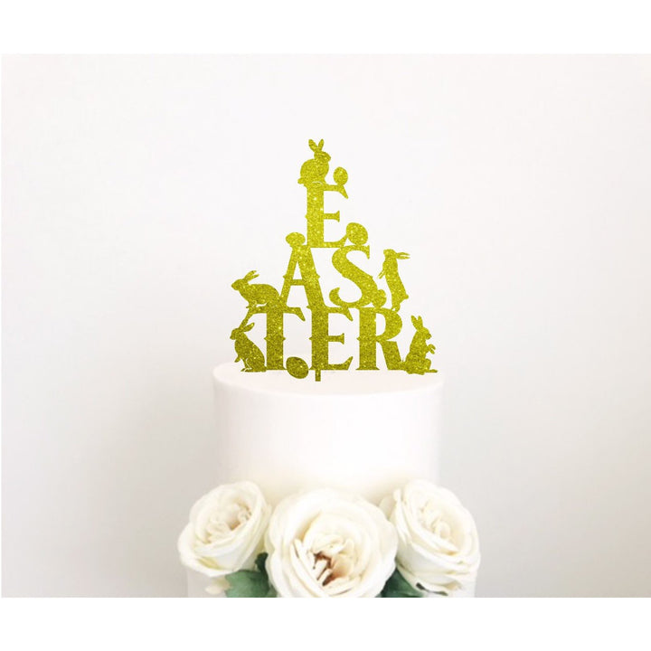 Easter Cake Acrylic topper - Aston Blue