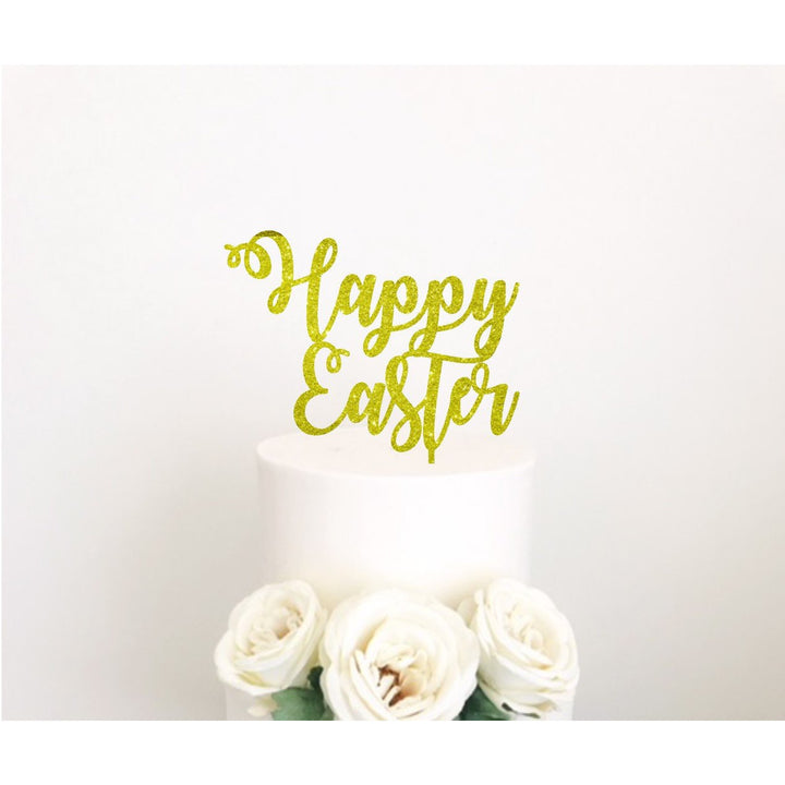 Happy Easter Acrylic Cake topper - Aston Blue
