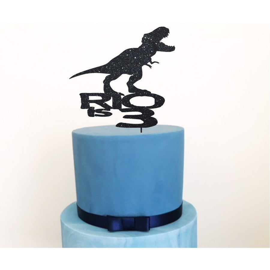 Dinosaur Cake Topper - Aston Blue