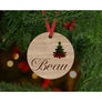 Personalised Christmas Bauble - Aston Blue