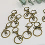 Brass Lobster Clips - Aston Blue