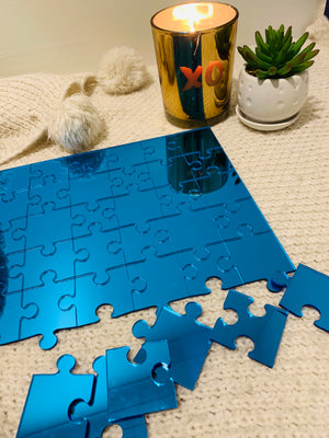 Mirror Acrylic Puzzle - Aston Blue