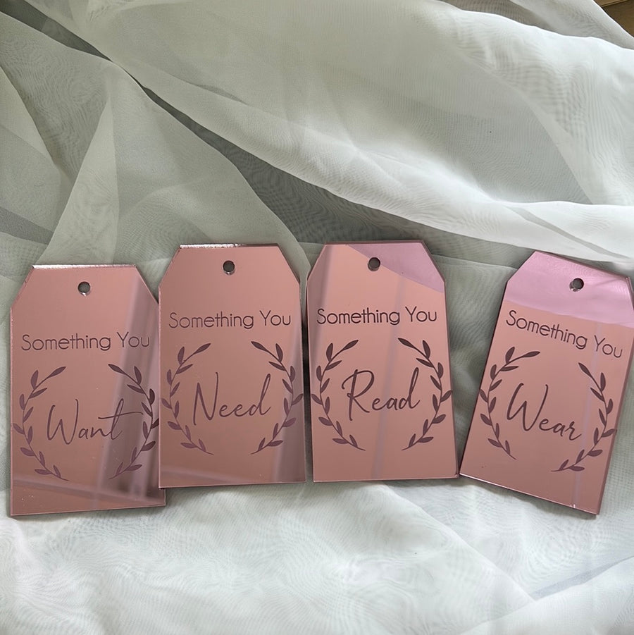 Something you want tags- 4 Tags