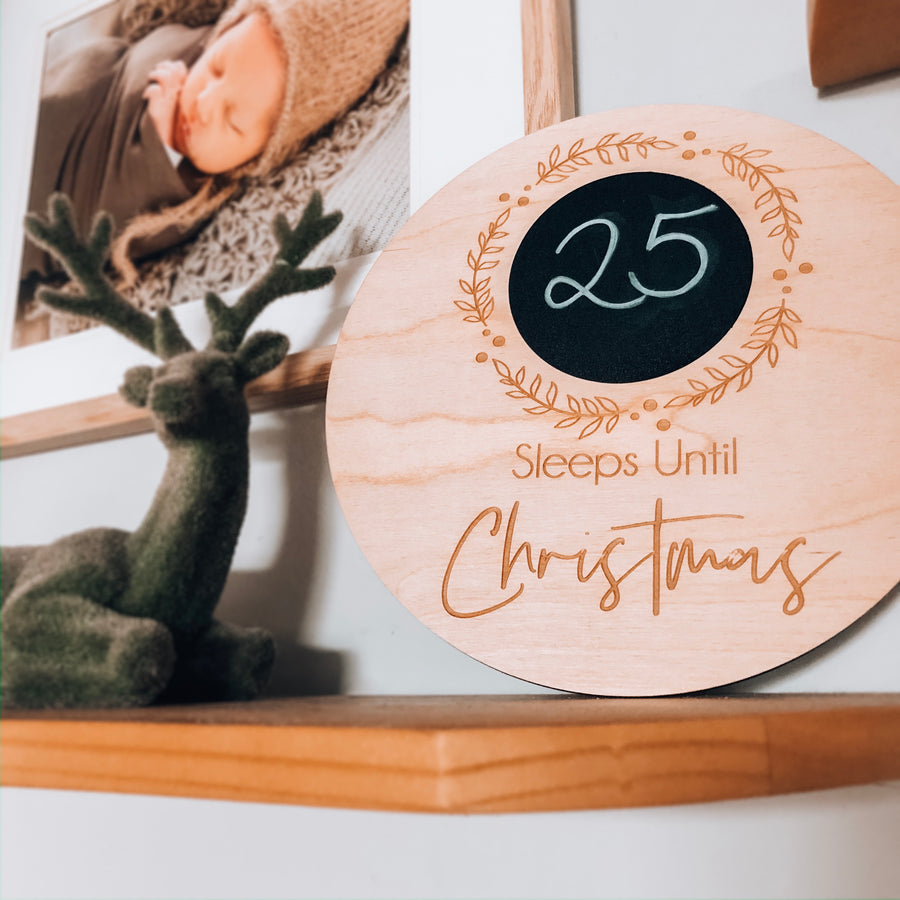 Christmas Countdown Board - Aston Blue