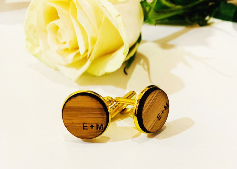 Personalised Cufflinks - Aston Blue