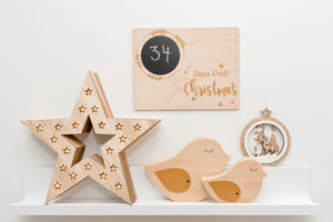 Christmas Countdown Board - Aston Blue