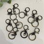 Gunmetal Grey Lobster Clips - Aston Blue
