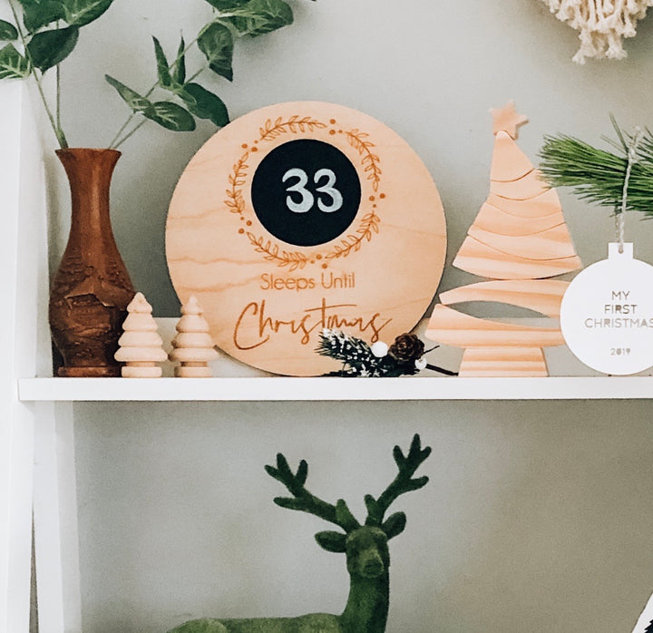 Christmas Countdown Board - Aston Blue