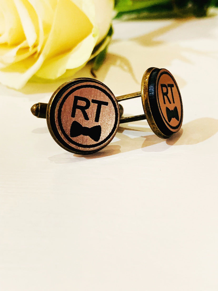 Personalised Cufflinks - Aston Blue