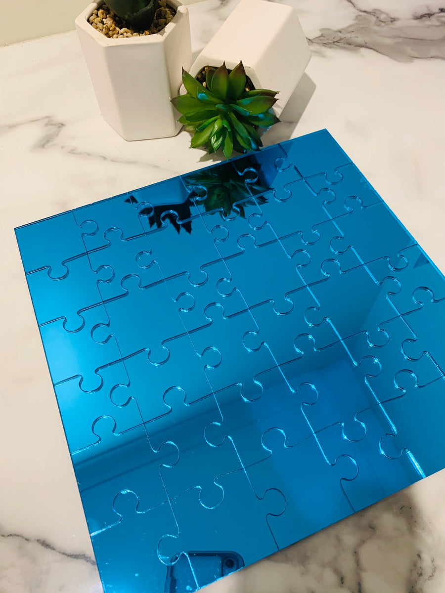Mirror Acrylic Puzzle - Aston Blue