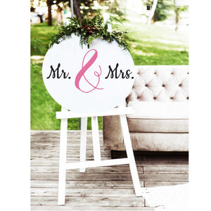 Mr and Mrs Sign - Aston Blue