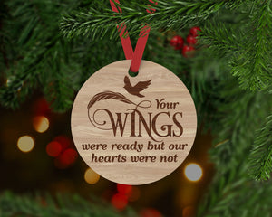 Your Wings Were Ready Ornament - Aston Blue
